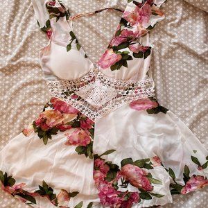 REVERSE Floral Chiffon Romper